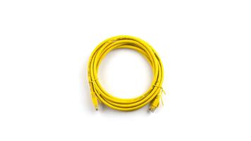 پچ کورد شبکه بلدن Cat6 UTP روکش PVC، زرد 2 متری مدل 4195
