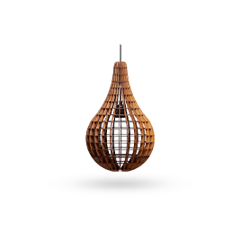 لوستر و آویز چوبی