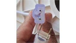 سوکت ریسه شلنگی 220 ولت 2835 تک ردیفه کد LED Strip Wire 2835 220V 10MM 8A