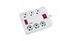 محافظ 6 خانه دیجیتالی با کابل 5 متری برند پارت الکتریک کد 2160