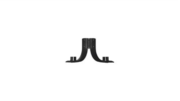 پایه دوبل کمانی چراغ های باغی و حیاطی برند شعاع کد SH-2803-A4