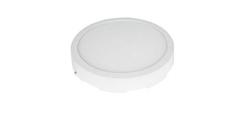 پنل ال ای دی 24 وات دلتا مدل روکار دایره پایه Adapter رنگ نور مهتابی کد PANEL-LED-ROOKARDAYERE-DELTA-24W-MAHTABI