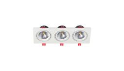 چراغ توکار 3 در 24 برند شعاع کد SH-6503-3x24W