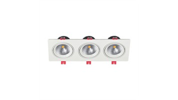 چراغ توکار 3 در 24 برند شعاع کد SH-6503-3x24W