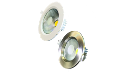 چراغ های COB-DOWN LIGHT شفاف مدل سالیکس بدنه سفید و استیل 10 وات