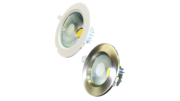 چراغ های COB-DOWN LIGHT شفاف مدل سالیکس بدنه سفید و استیل 30 وات