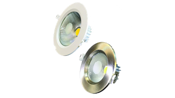چراغ های COB-DOWN LIGHT شفاف مدل سالیکس بدنه سفید و استیل 40 وات