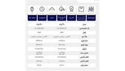 چراغ پنلی توکار 30 وات گرد نور مهتابی برند یکتا افروز