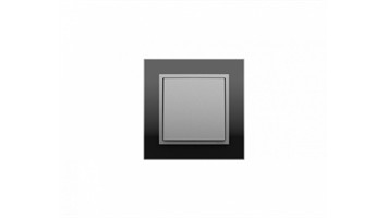 کلید برند ایفاپل مدل لوگوس 90 کد EA- BLACK CRISTAL-ALUMINIUM رنگ کریستالِ مشکی - آلومینیومی