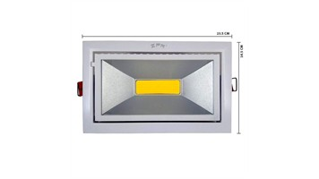 چراغ توكار COB مستطيل 40 وات برند ZFR کد ZFR-1827-40W