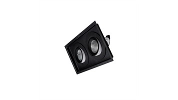 چراغ سقفی توکار دوبل بدنه مشکی 70 وات EDC