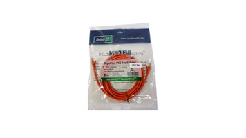 پچ کورد شبکه بلدن Cat6 UTP روکش PVC، قرمز 0.3 متری مدل 4187