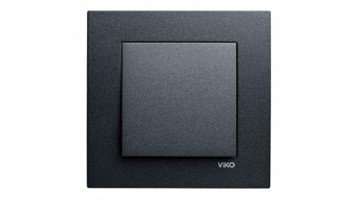 کلید و پریز مدل نولا رنگ مشکی برند VIKO کد KILID-PIRIZ-KHAREGI-VIKO-7541