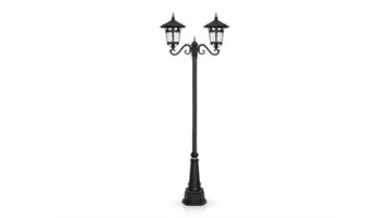چراغ پارکی دو شاخه سناتور سربالا برند شب تاب مدل آبنوس کد SH-110572031/SH-119212001