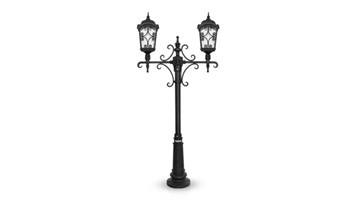 چراغ پارکی دو شاخه باتیس سربالا برند شب تاب مدل آروین کد SH-110672101/SH-119182001