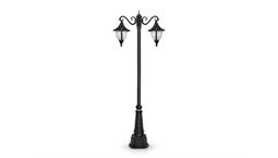 چراغ پارکی دو شاخه سناتور سرازیر برند شب تاب مدل سلطنتی کد SH-110472032/SH-119172001
