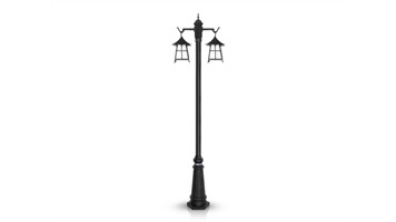 چراغ پارکی دو شاخه برند شب تاب مدل شونیز کد SH-110782162/SH-119162001