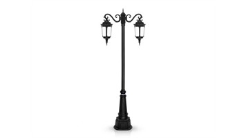 چراغ پارکی دو شاخه سناتور سرازیر برند شب تاب مدل پاسارگاد کد SH-110662032/SH-119172001