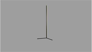 چراغ استند خطی کد KT7 بدنه مشکی نور آفتابی برند ستاره شمال کد KT7