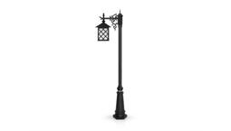 چراغ ایستاده پارکی تک شاخ رز سرازیر برند شب تاب مدل کارن 1 کد SH-110541132/119162001