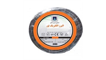 سیم افشان 1*0.5 رنگ مشکی برند البرز الکتریک نور کد simeafshan-alborzelectricnoor-1*0.5-meshki