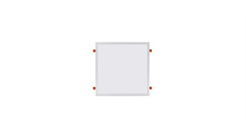 هنگام 65وات 60×60 توکار فنردار سفید آقتابی برند پارس شعاع توس کد 7776