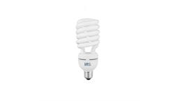 لامپ کم مصرف 40 وات برند دلتا مدل نیم پیچ پایه E27 رنگ مهتابی کد DELTA-LAMPEKAMMASRAF-NIMPICH-E27-40W-MAHTABI
