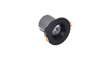 چراغ توکار گرد COB بدنه مشکی برند ستاره شمال کد X242/M/BL
