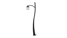 چراغ باغی ارتفاع 3 متر مدل کلاسیک LX-4505 شعاع