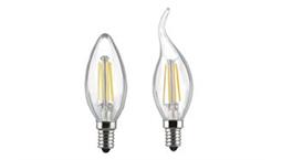 لامپ شمعی اشکی فیلامنتی کهربایی 4 وات برند opple کد LED Ecomax Filament Candle 4W