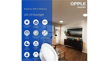 چراغ یو اس دانلایت 12 وات برند opple