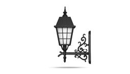 چراغ دیواری شاخه رز سربالا برند شب تاب مدل ونیز کد SH-110559131
