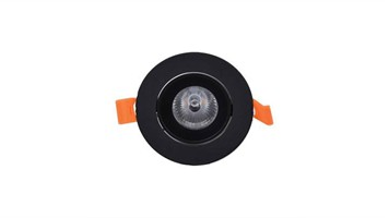 چراغ توکار گرد COB بدنه مشکی نور آفتابی برند ستاره شمال کد X242/BL