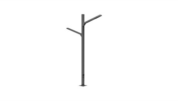 چراغ حیاطی و پارکی 4 متر 120 وات برند شعاع مدل SH-S642