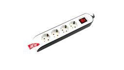 چهار خانه ارت دار با کلید کابل 1و8 متری مدل پارت برند پارت الکتریک کد 8757