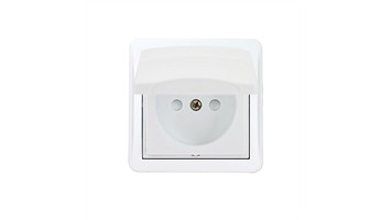 پریز ارتدار دربدار با قفل کودک مدل روکار شهاب سرامیک کد 4059