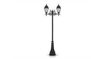 چراغ پارکی دو شاخه رز سربالا برند شب تاب مدل ونیز کد SH-110552131/SH-119172001