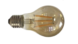 لامپ های لوستری فیلامانی E27 و E14 مدل شیشه ساده و دودی 6 وات