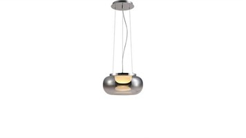 چراغ آویز شیشه ای SMD 18W برند ستاره شمال کد O41