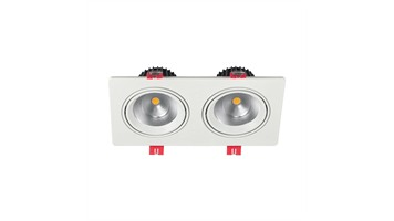 چراغ توکار 2 در 24 برند شعاع کد SH-6502-2x24W