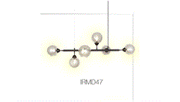 چراغ آویز شش شعله خطی برند ستاره شمال کد IRMD47
