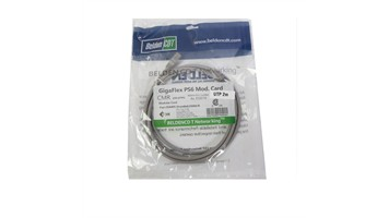 پچ کورد شبکه بلدن Cat6 UTP روکش PVC، طوسی 2 متری مدل 4172