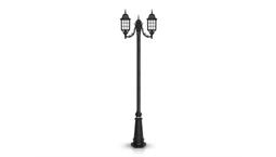 چراغ پارکی دو شاخه سناتور سربالا برند شب تاب مدل مشبک کد SH-110412031/SH-119212001