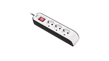 سه خانه ارت دار با کلید و کابل 3 متری مدل پارت برند پارت الکتریک کد 8761
