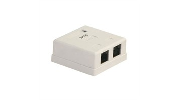 کیستون باکس باگ دو پورت Cat6 UTP مدل 5228