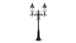 چراغ پارکی دو شاخه باتیس سربالا برند شب تاب مدل امپراطور کد SH-110862101/SH-119182001