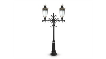 چراغ پارکی دو شاخه باتیس سربالا برند شب تاب مدل امپراطور کد SH-110862101/SH-119182001
