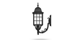 چراغ دیواری شاخه کلاسیک سربالا برند شب تاب مدل مشبک کد SH-110419011