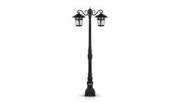 چراغ پارکی دو شاخه سناتور سرازیر برند شب تاب مدل آبنوس کد SH-110572032/SH-119111901