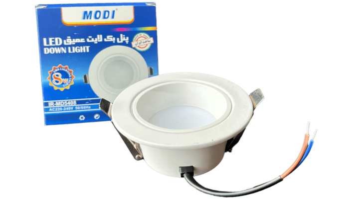 پنل بک لایت 8 وات SMD عمیق توکار مودی